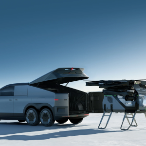 "Land aircraft carrier" split flying car includes electric car and electric aircraft