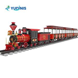 Electric track train, scenic park sightseeing simulation antique car, Disney amusement equipment