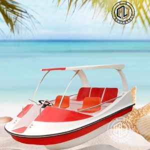 Scenic area 4-5 people leisure and entertainment electric boat water thickened fiberglass electric boat manufacturer direct ship boat
